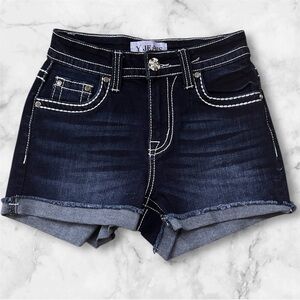 Y Jeans Dark Blue Denim Women's Shorts sz 3/4 nwot, 015